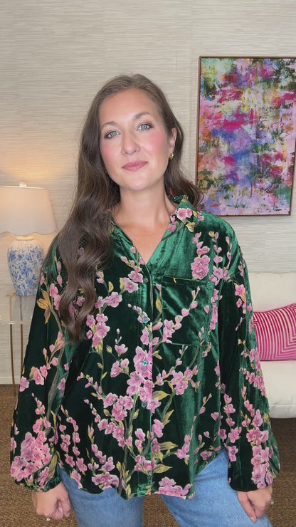 The Pruitt Top in Hunter Green
