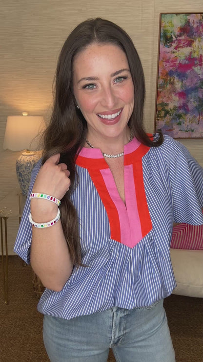 The Lochlan Top in Blue