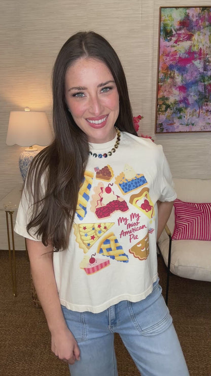 Miss American Pie Crop Tee