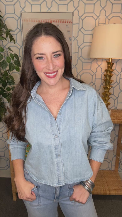 The Demo Denim Button Down