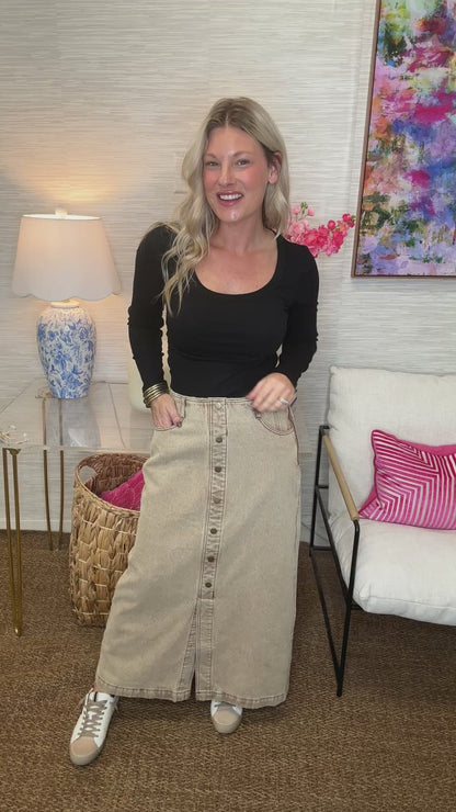 The Sandy Washed Skirt