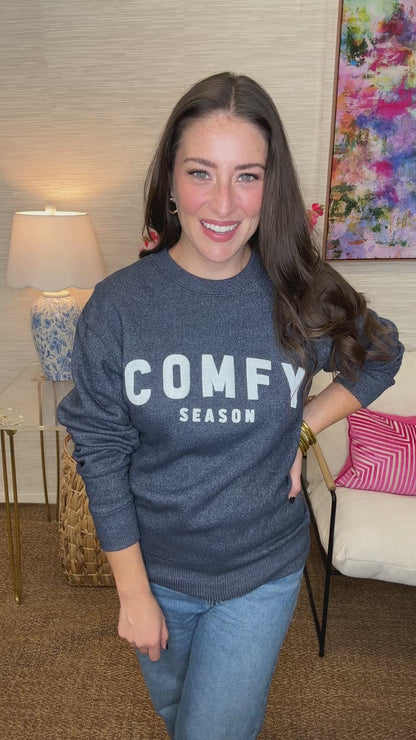Comfy Season Knit Sweatshirt