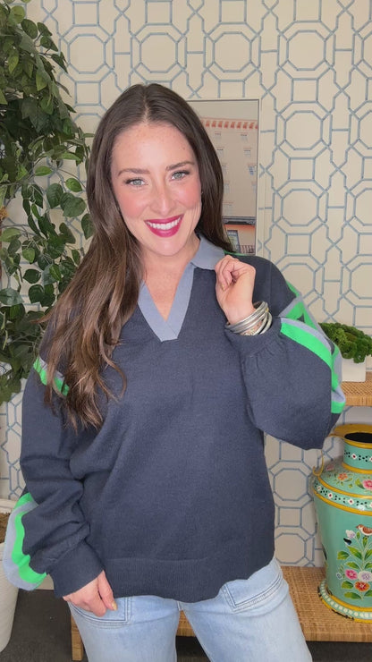 The Ellesyn Sweater in Navy