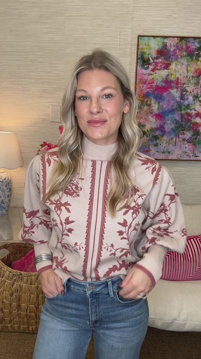 The Robyns Sweater in Mauve