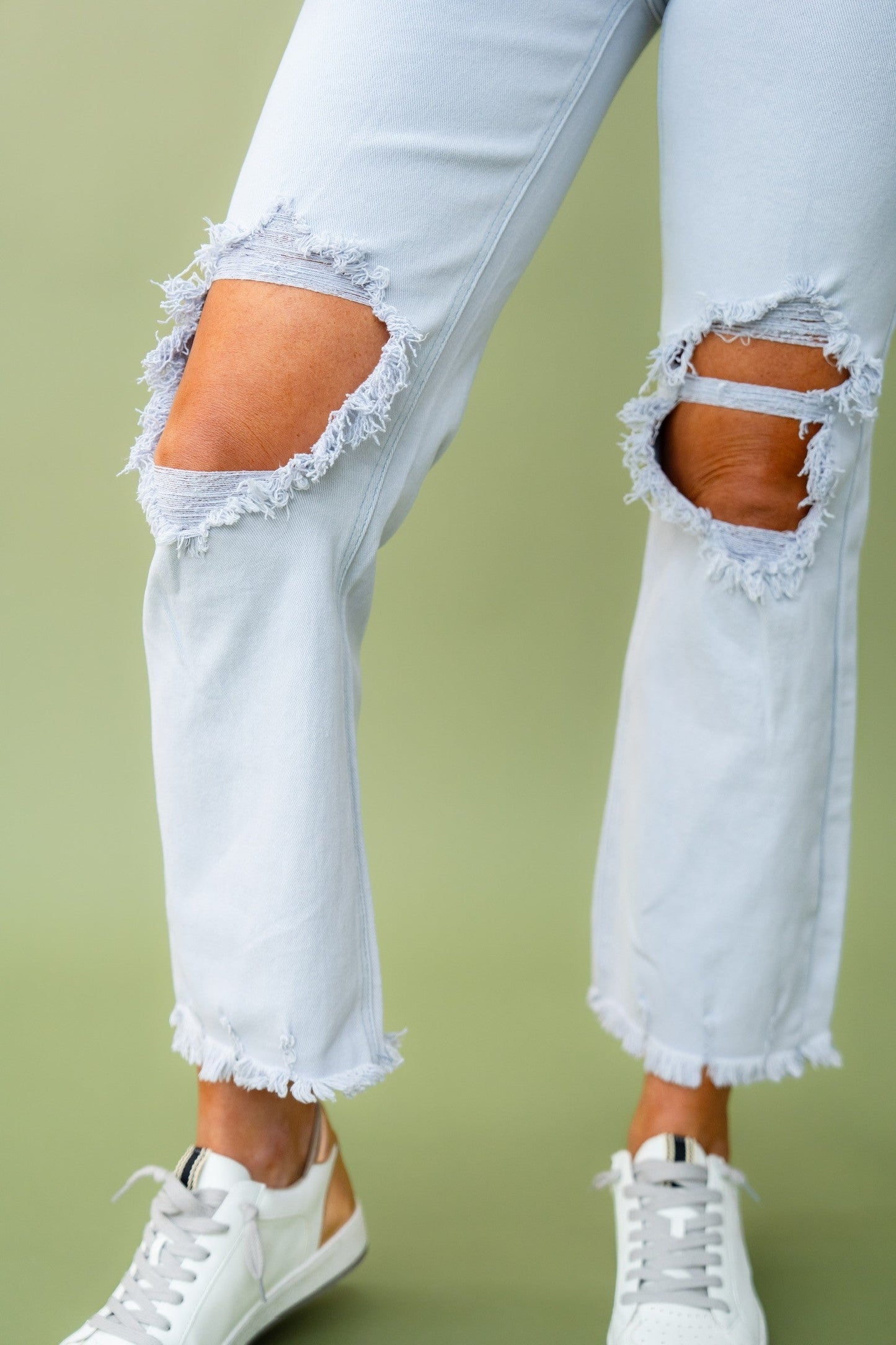 The Risen Straight Jeans in Ice Blue-AS