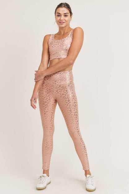 Shimmer Leo Foil Highwaist Leggings