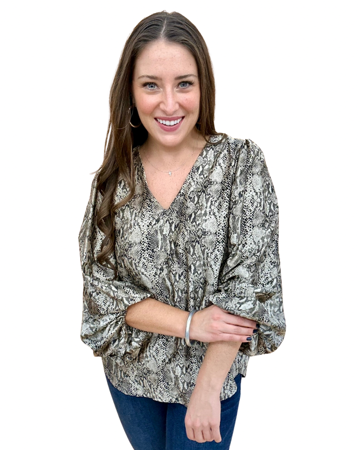 The Dr. Avery Bubble Blouse