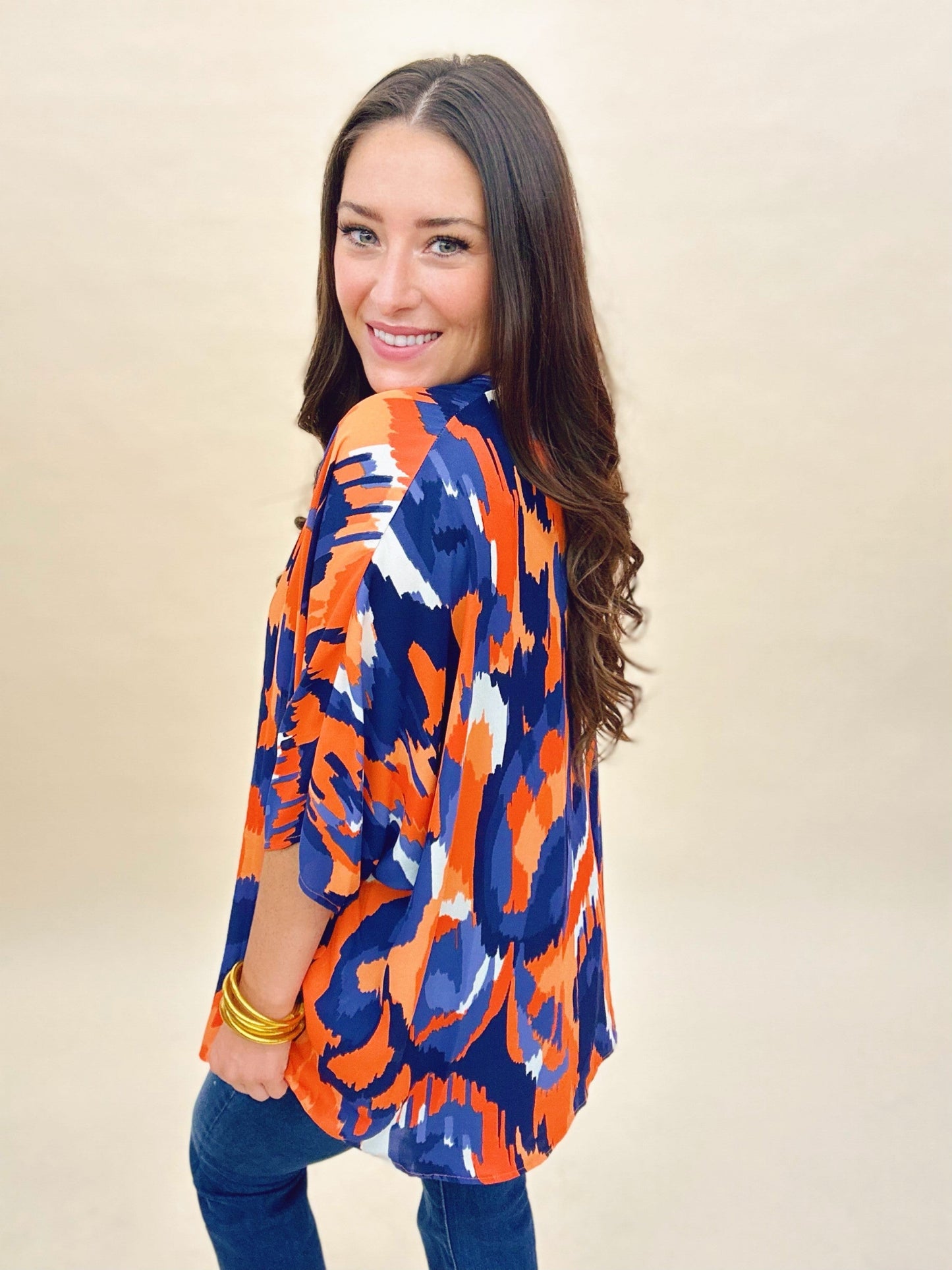The Auburn Spirit Poncho Top - AS
