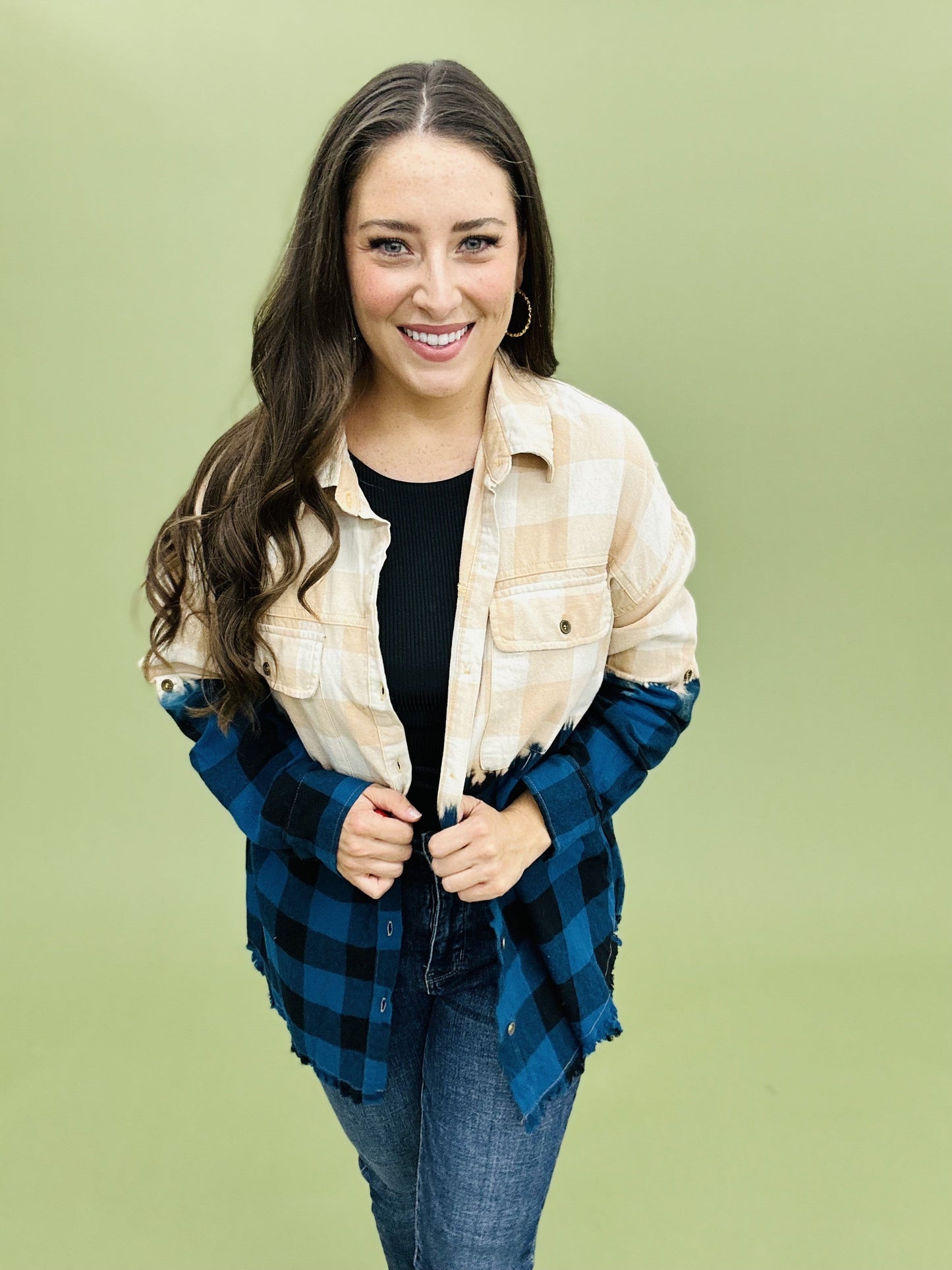 The Deep Dye Plaid in 3 Colors/AS