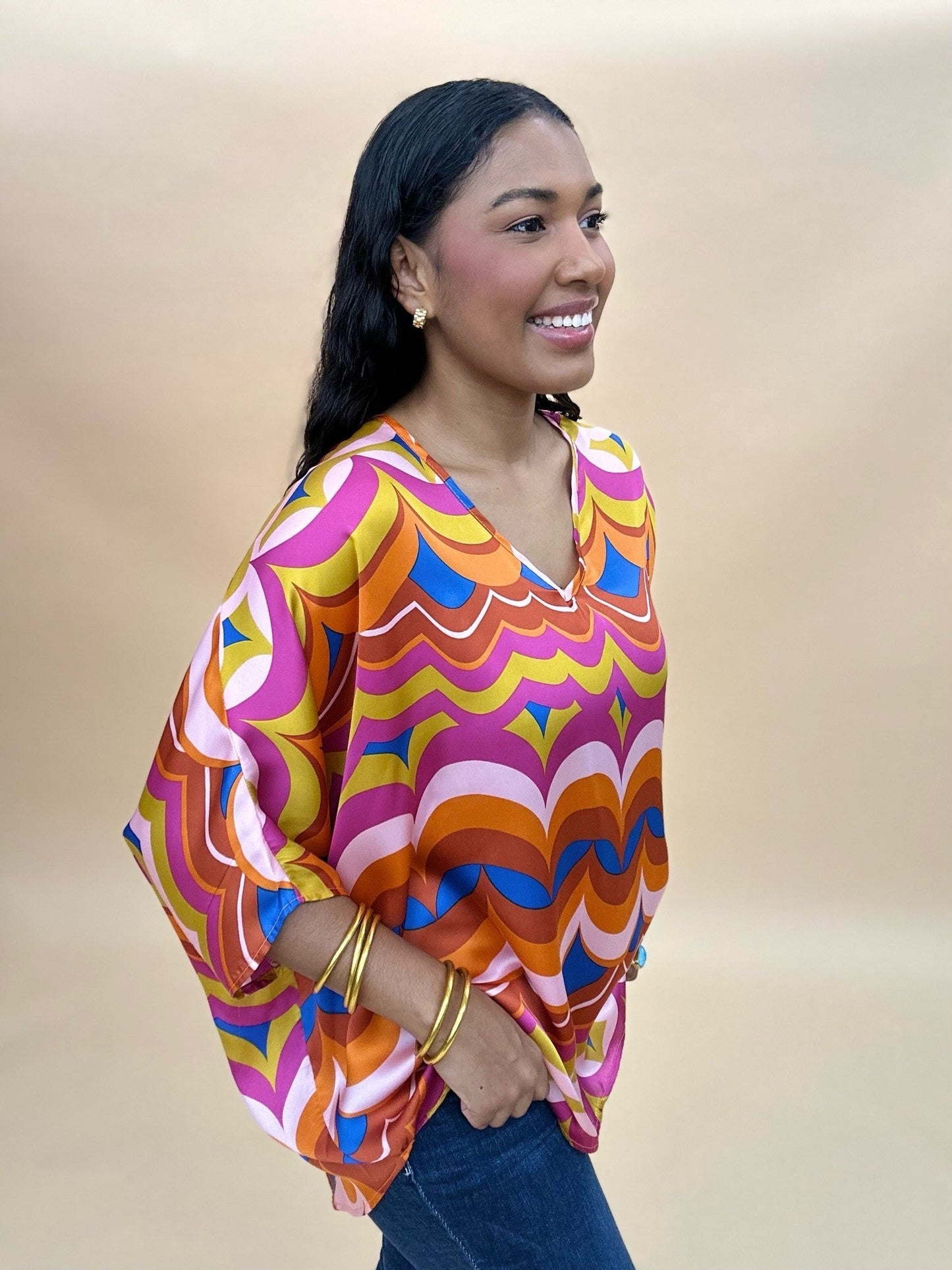 The Desert Dreams Poncho Top - AS