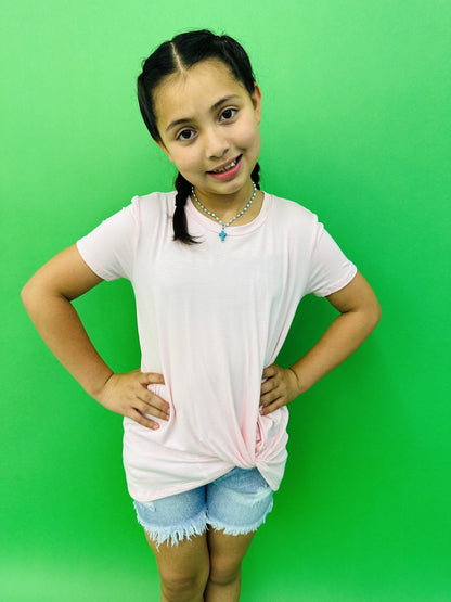 KIDS Solid Knot Top in 4 Colors