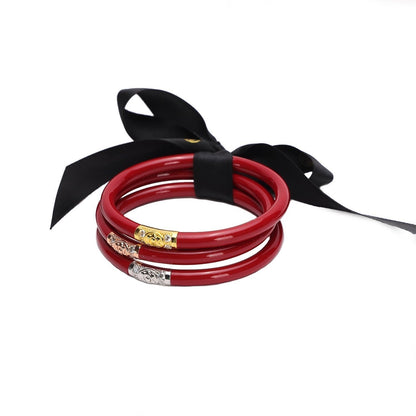 Red Three Kings Budha Bangles