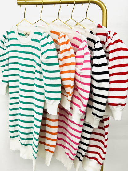 The Puff Stripe Sweater-5 Colors