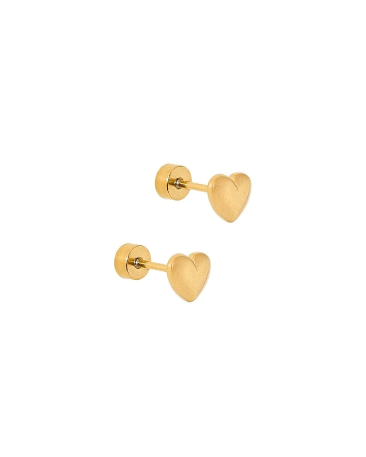 Screwback Stud Earrings - Hadley Gold