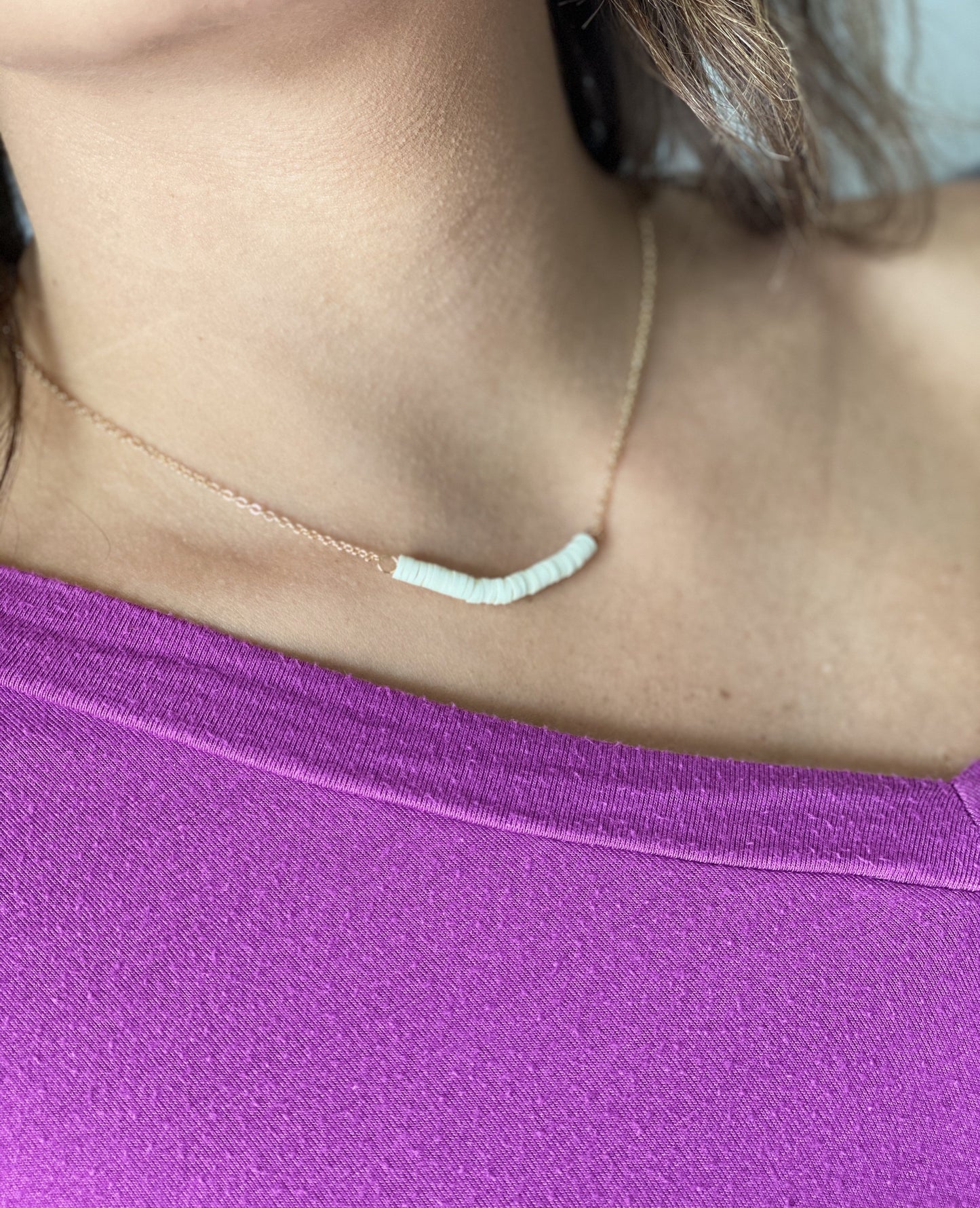 Dainty Disc Necklace-2 Colors