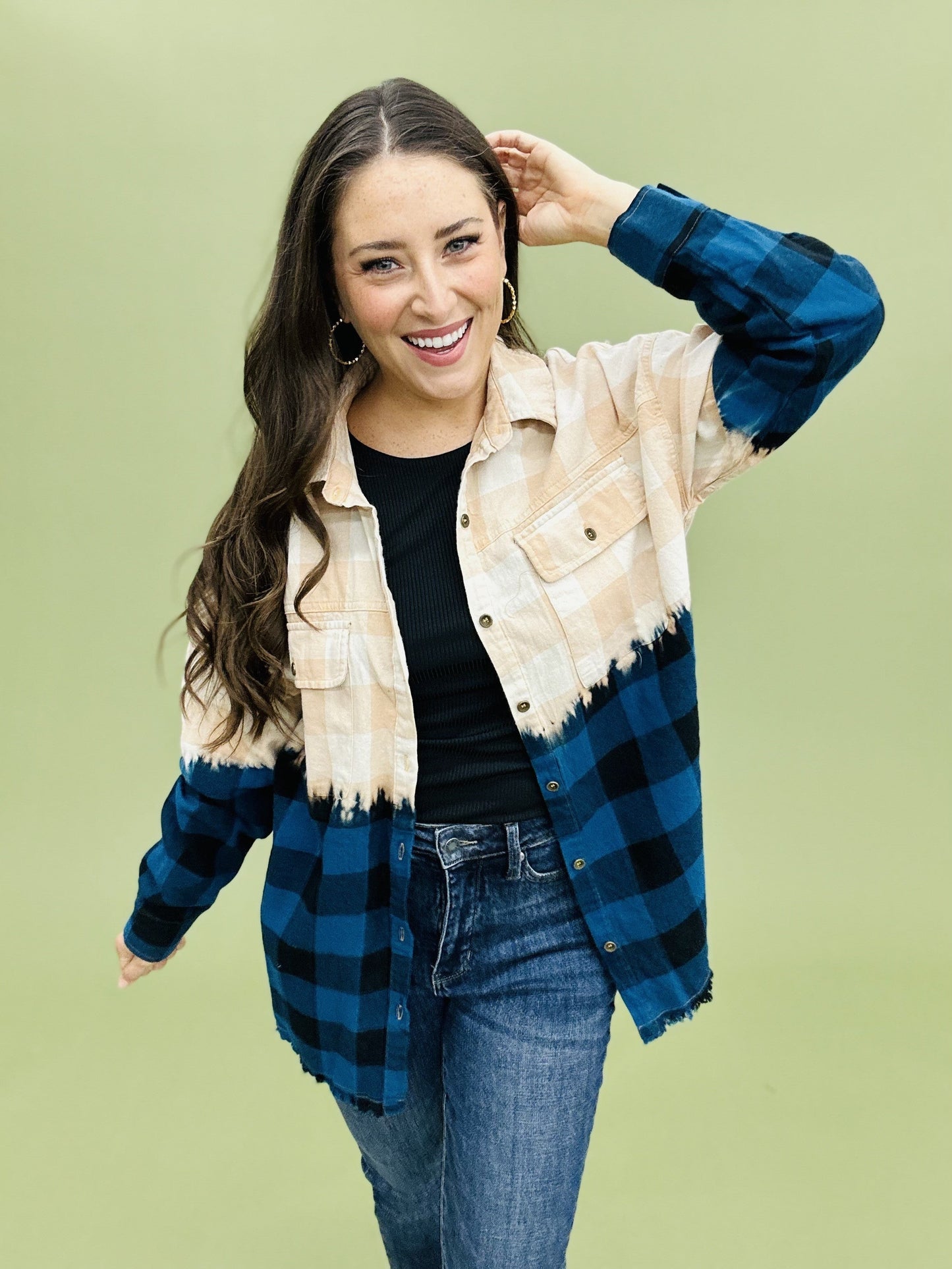 The Deep Dye Plaid in 3 Colors/AS