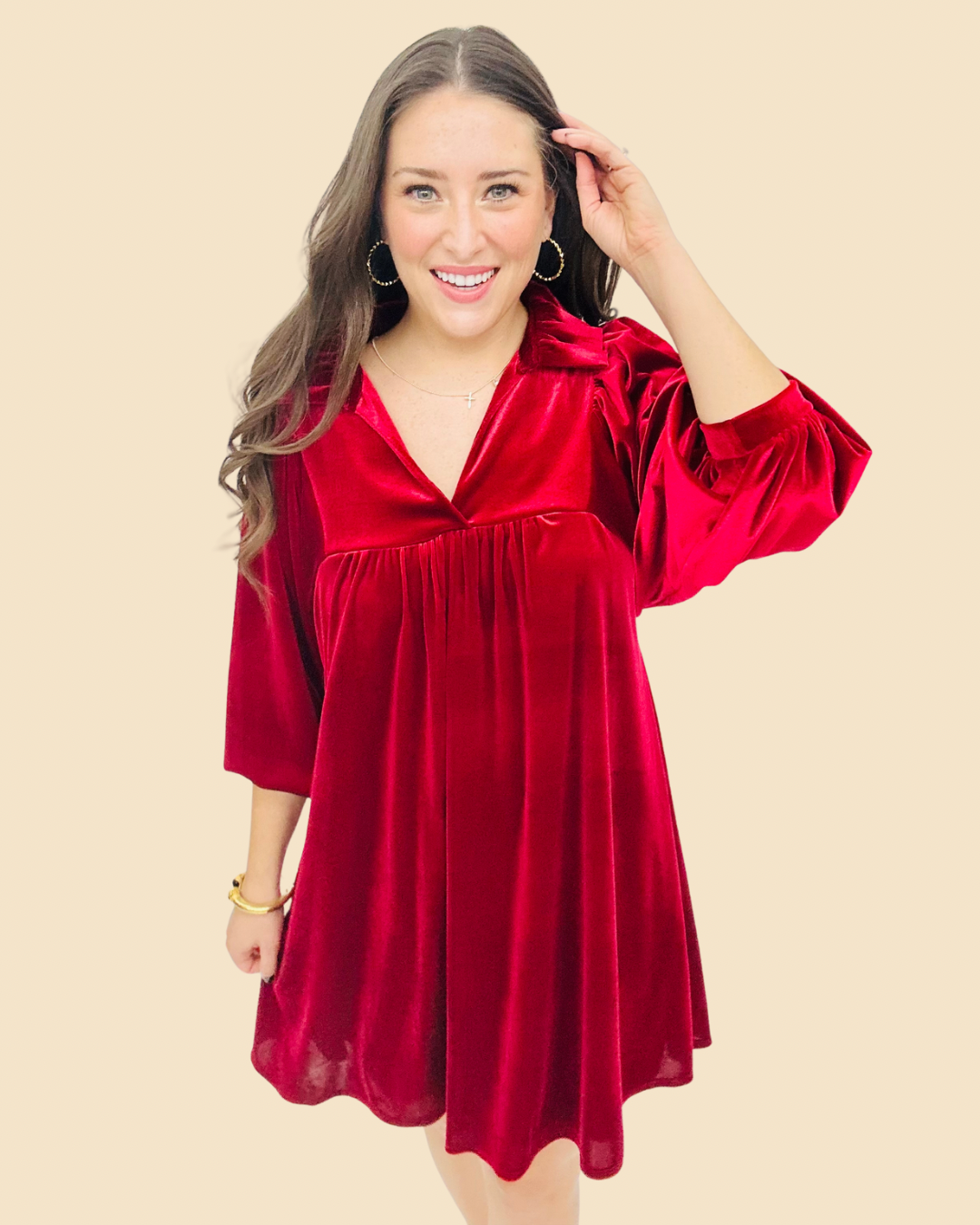 The Velvet Savannah Dress - 4 Colors/AS