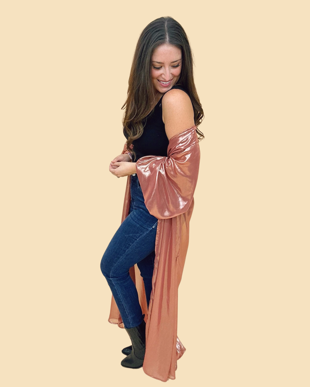 The Terracotta Shimmer Colette Duster