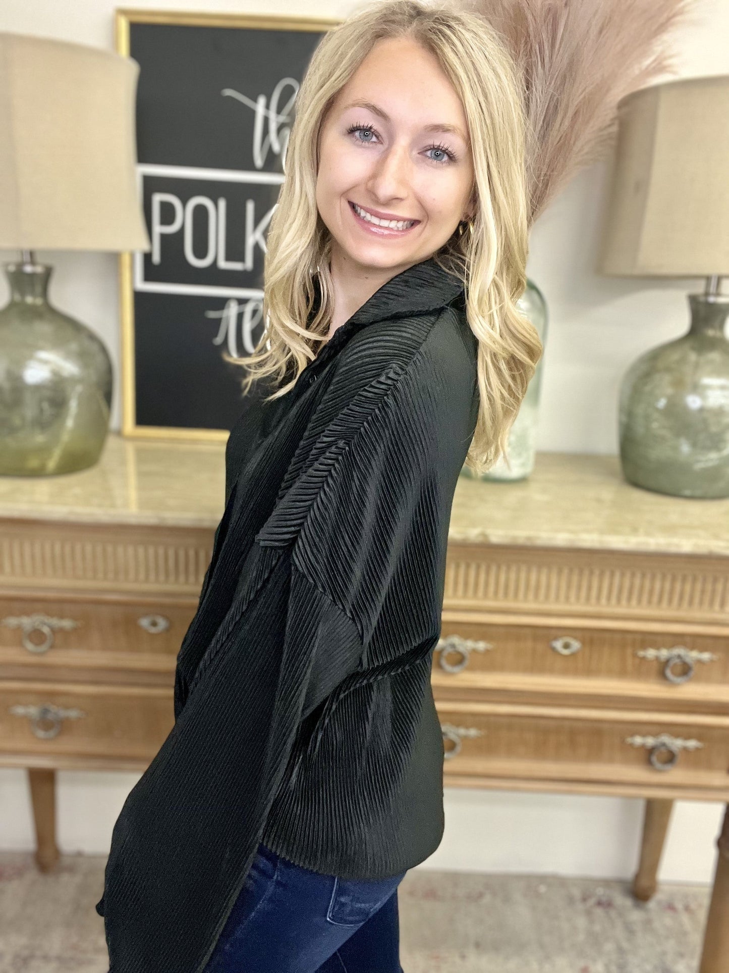 The Crinkle Bell Top