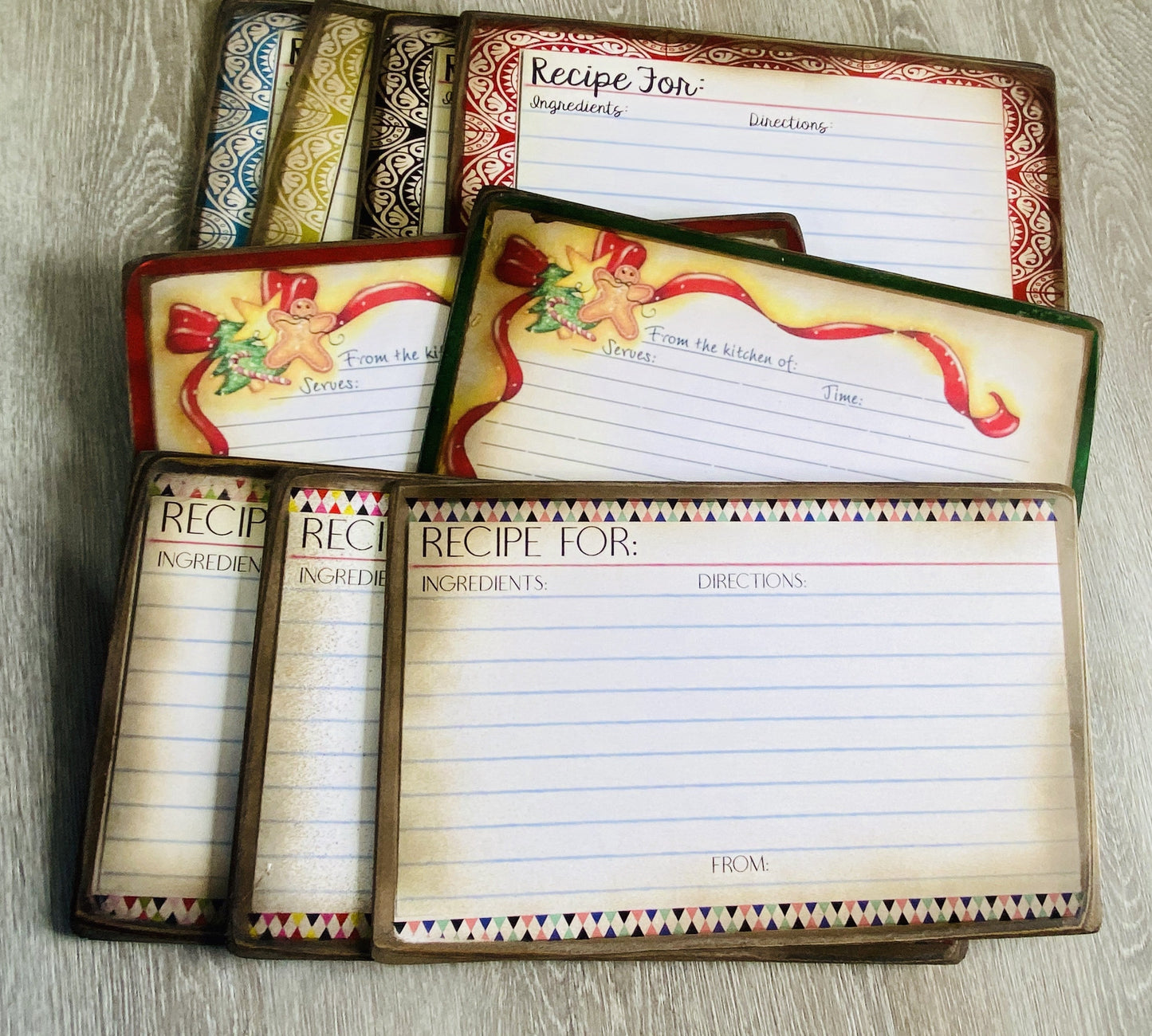 Keepsake Recipe Card Boards