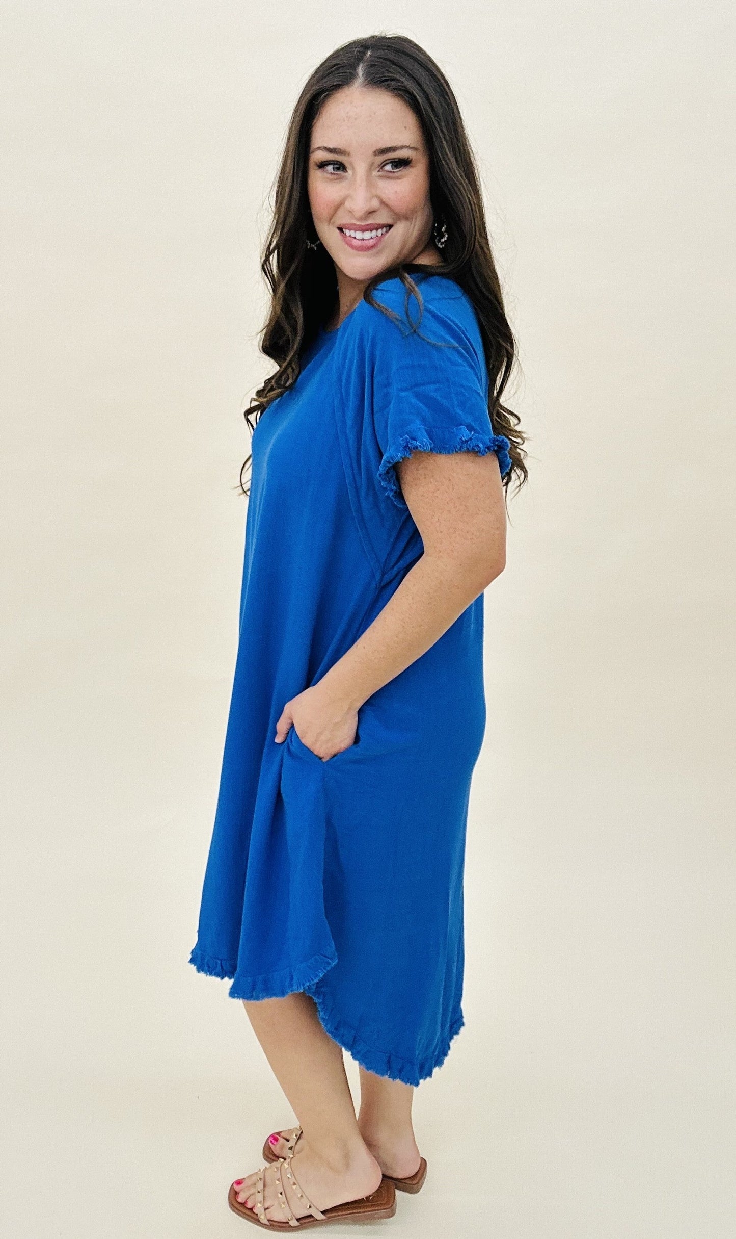 The Libby Linen Dress-7 Colors/AS