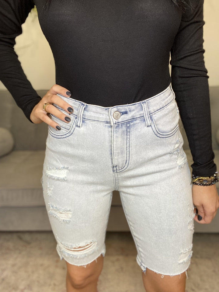 The Denim Biker Shorts in All Sizes