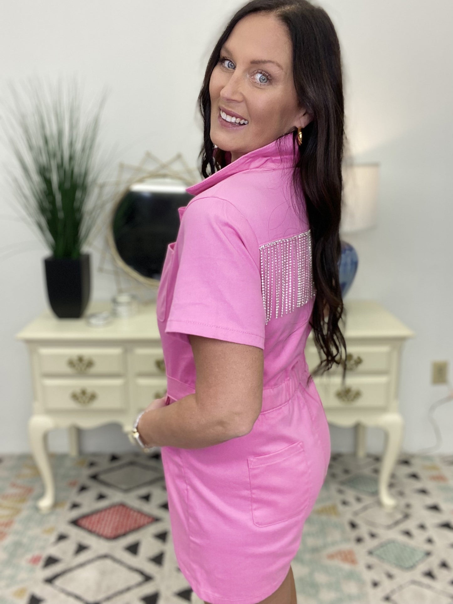 The Pink Jessie Romper