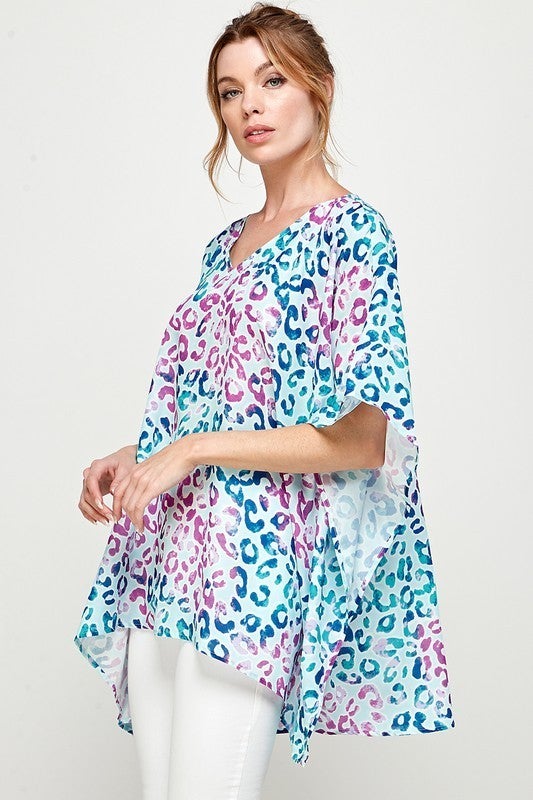 The Coree Poncho Top-All Sizes