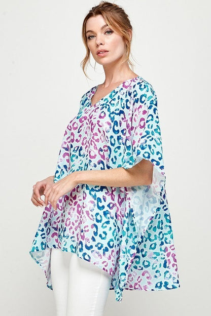 The Coree Poncho Top-All Sizes