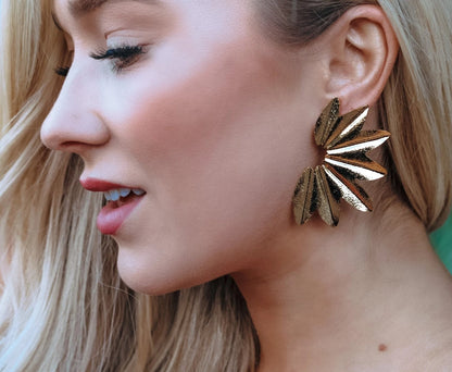 Golden Curve Earrings