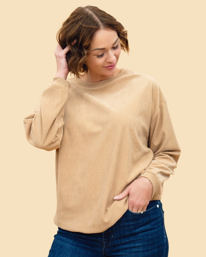 The Beck Corded Velvet Pullover-7 Colors-AS