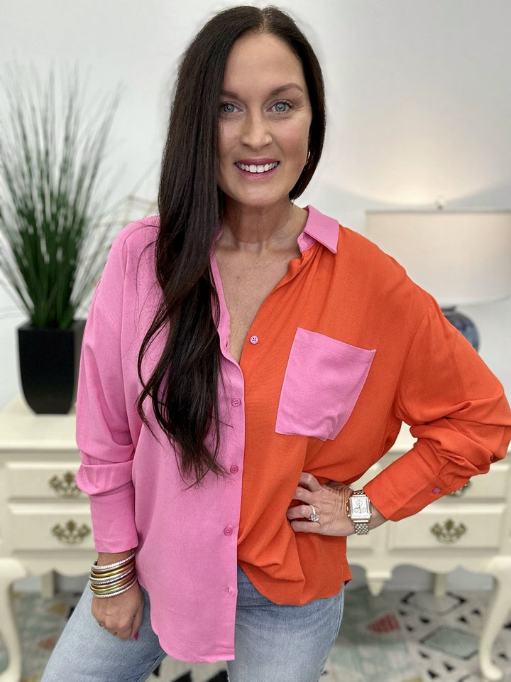 The Theo Top in Pink