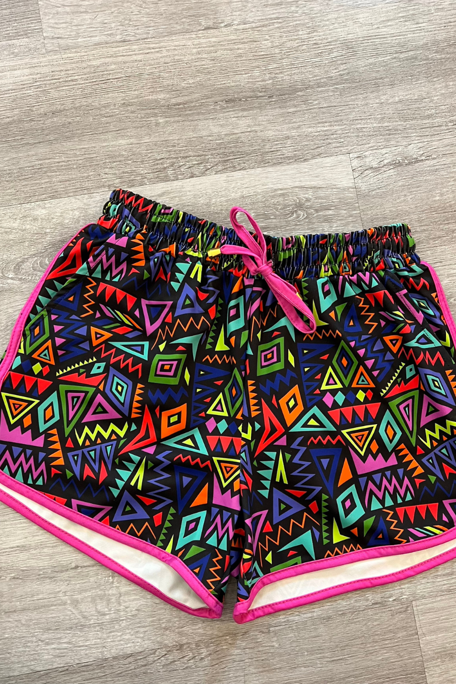 Retro Revival Drawstring Everyday Shorts
