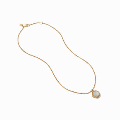 JV Fleur-de-Lis Solitaire Necklace