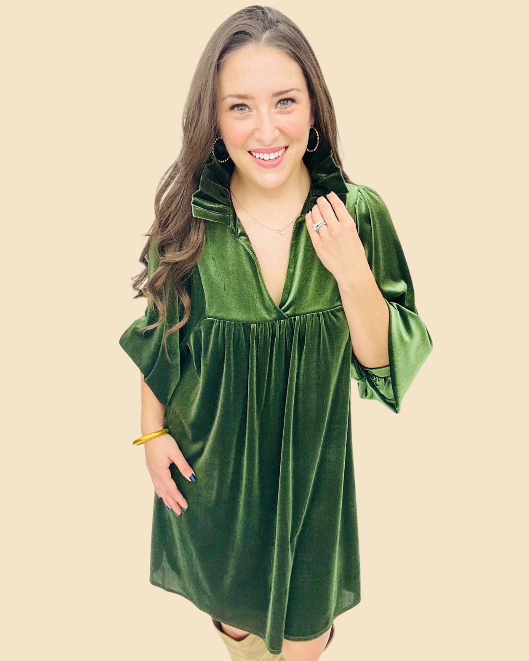 The Velvet Savannah Dress - 4 Colors/AS