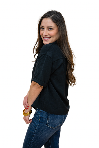 The Prentiss Top in Black