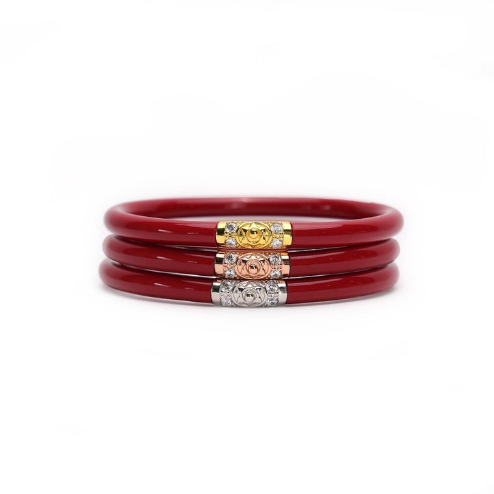 Red Three Kings Budha Bangles