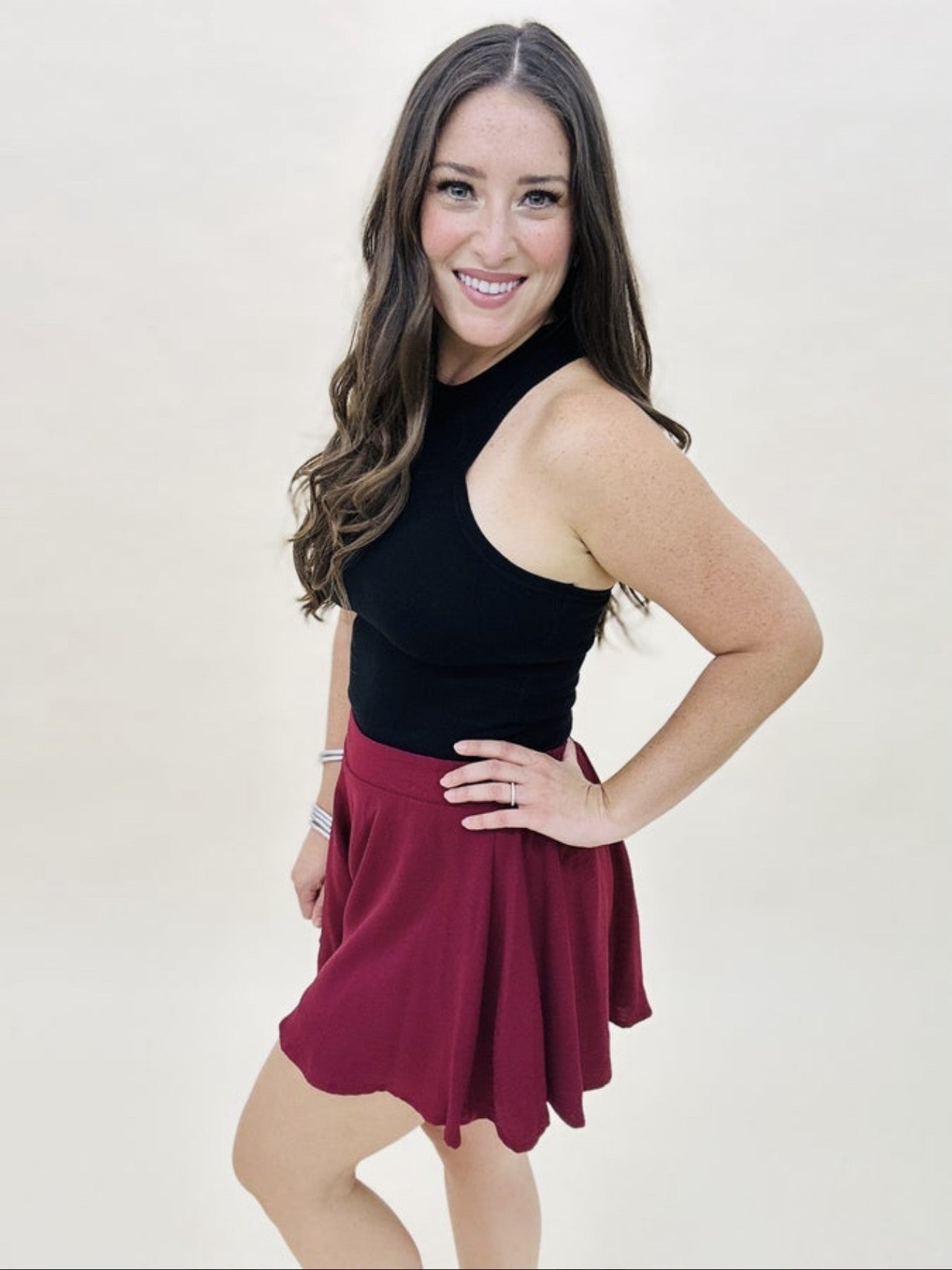 The Adrienne Solid Airflo Shorts - LOTS/AS